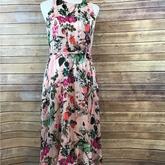 Banana Republic Pink and Green  Midi Sundress - Picture 7 of 9